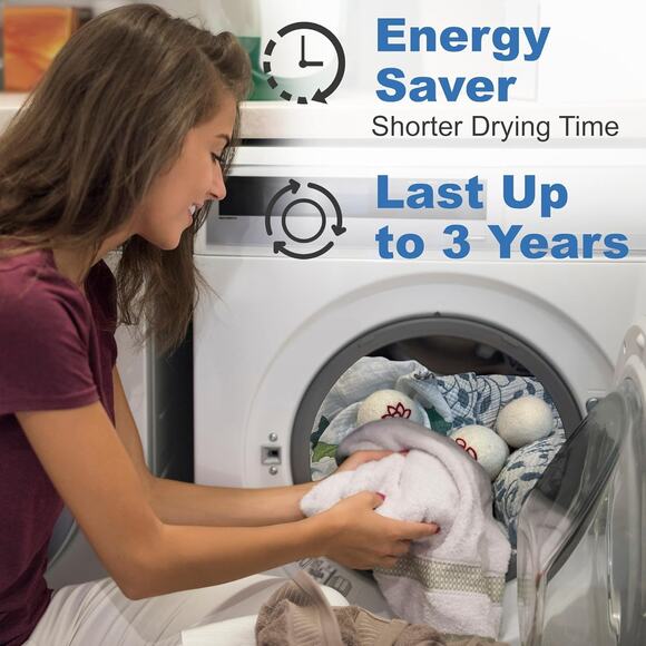 Lavender Wool Dryer Balls 3-pack - Picture 3 of 5